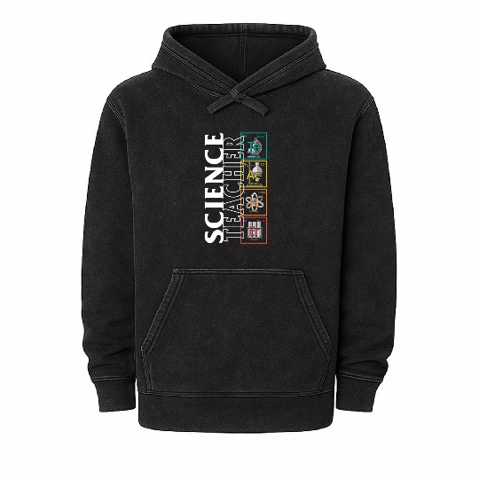 Teacher Mineral Wash Hoodies, Science Teacher Periodic Element