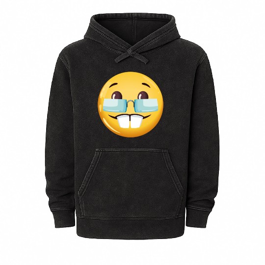 GOOFY AHH nerd goofy ahh meme Mineral Wash Hoodies