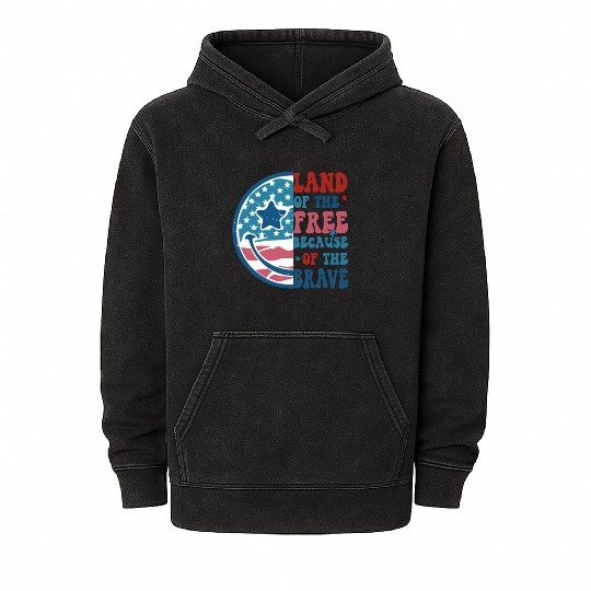 Land of the free Mineral Wash Hoodies