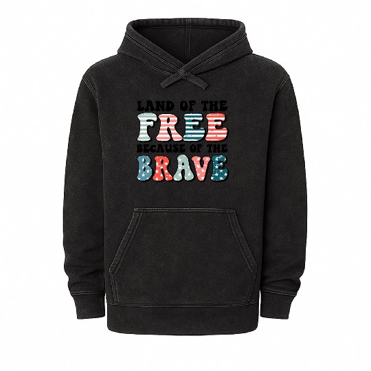 Land of the free Mineral Wash Hoodies