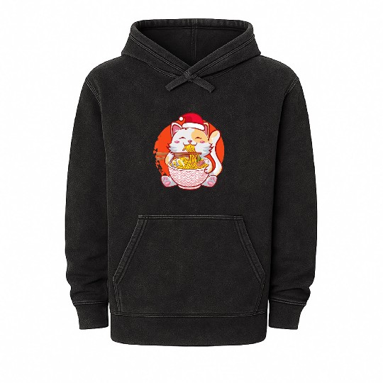 Manga Otaku Chibi Womens Saying Viral Mineral Wash Hoodies
