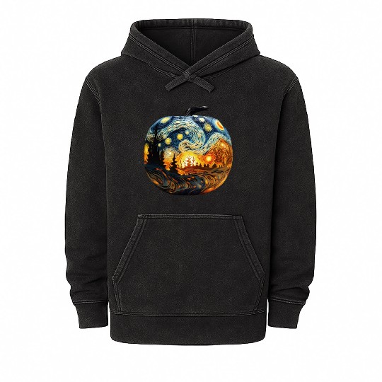 Starry Starry Pumpkin Mineral Wash Hoodies