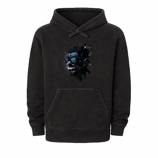 Vampire vector Mineral Wash Hoodies