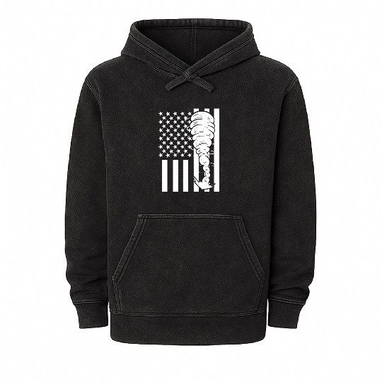 Tornado Fan Chaser TV Reporter Gift Mineral Wash Hoodies