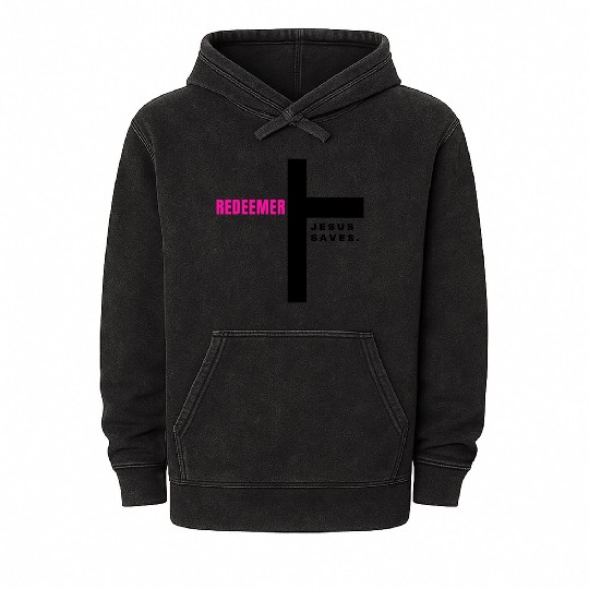JESUS SAVES Collection Mineral Wash Hoodies