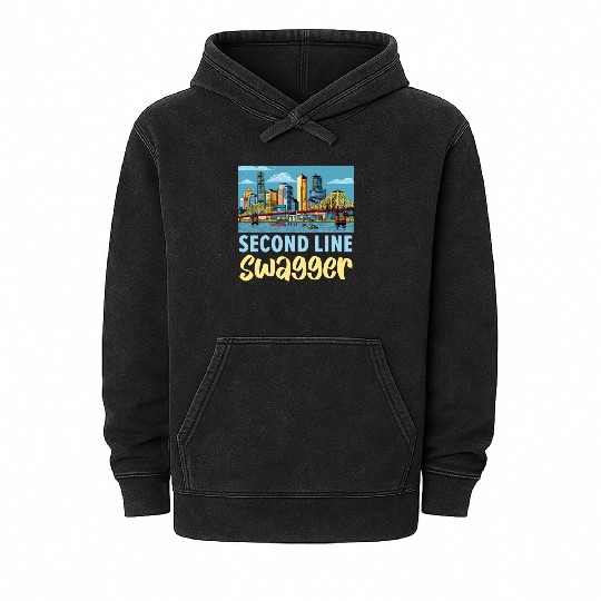 New Orleans Louisiana USA America United States Mineral Wash Hoodies