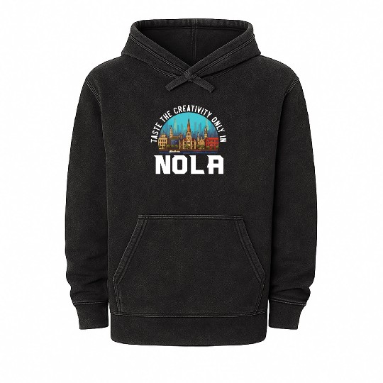 New Orleans Louisiana USA America United States Mineral Wash Hoodies