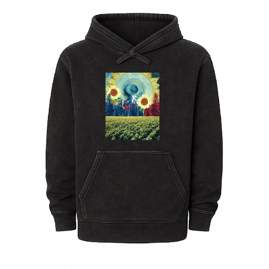 The Sunflower Field Mineral Wash Hoodies