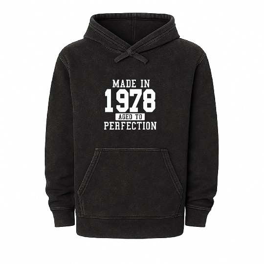 MADE IN 1978 AGE TO PERFECTION Mineral Wash Hoodies