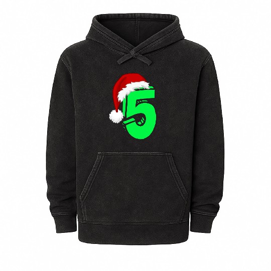 Christmas Gift Number 5 - Five Years Old Mineral Wash Hoodies