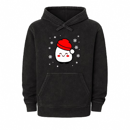 Santa Marshmallow Mineral Wash Hoodies