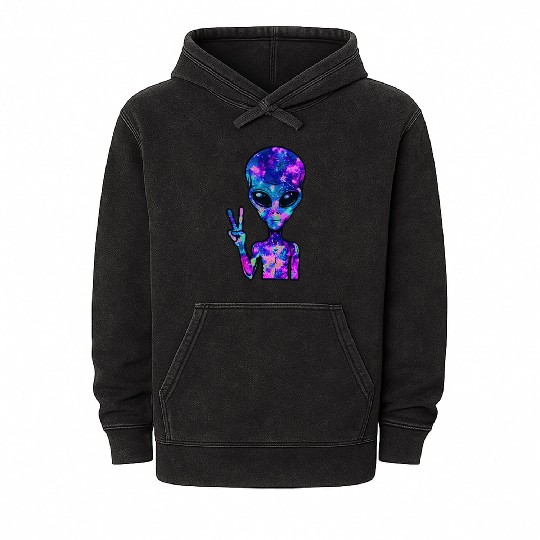 Alien victory Mineral Wash Hoodies