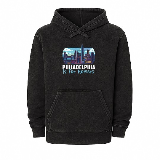 Philadelphia City Pennsylvania USA United States Mineral Wash Hoodies