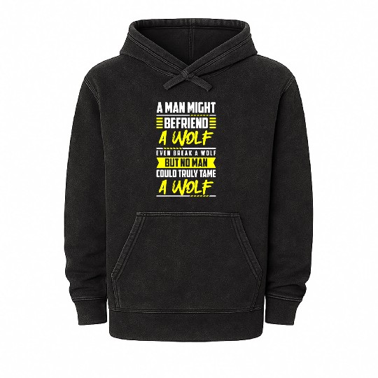 Wolf Mysticism Full Moon Mineral Wash Hoodies