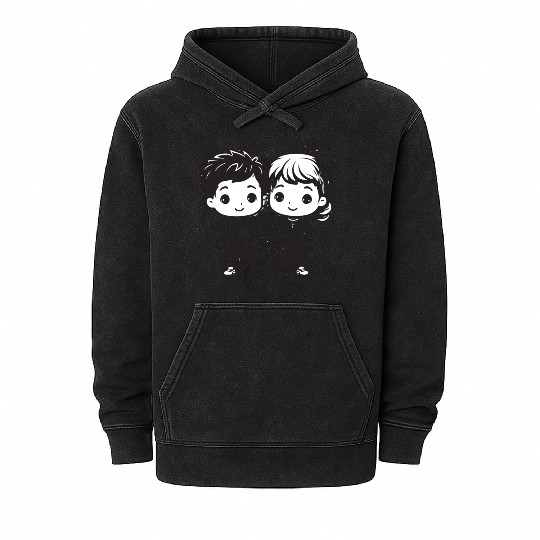 Friendship Day Mug transformed Mineral Wash Hoodies