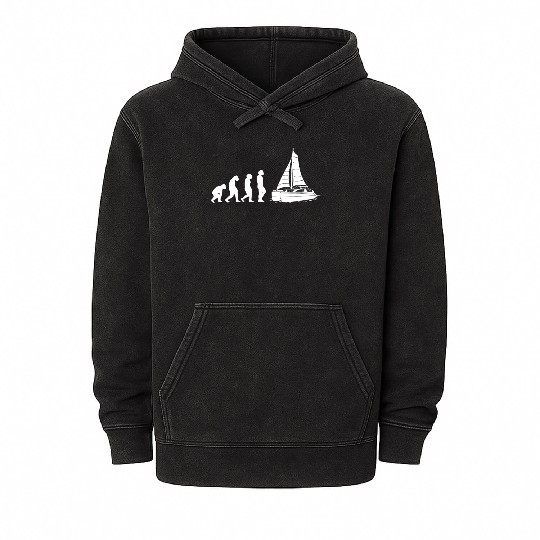 Catamaran-Sailing Yachting-Sailor Evolution Mineral Wash Hoodies