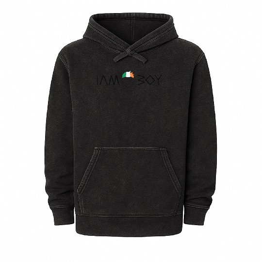 I am an Irish boy Mineral Wash Hoodies