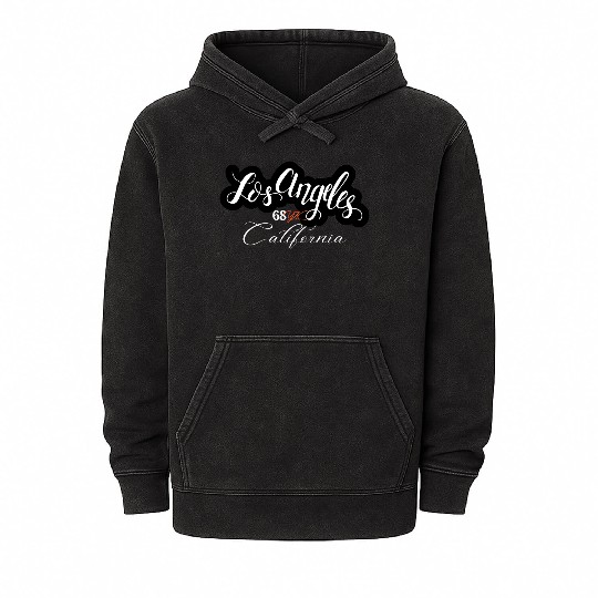 Los Angeles California Mineral Wash Hoodies