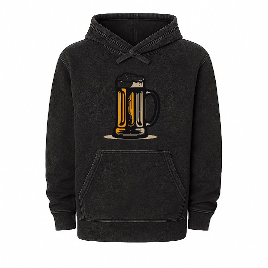 Beer Mug Mineral Wash Hoodies