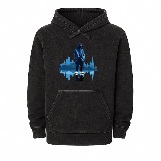 Hip-Hop Harmony - abstract Cultural Rap Mineral Wash Hoodies