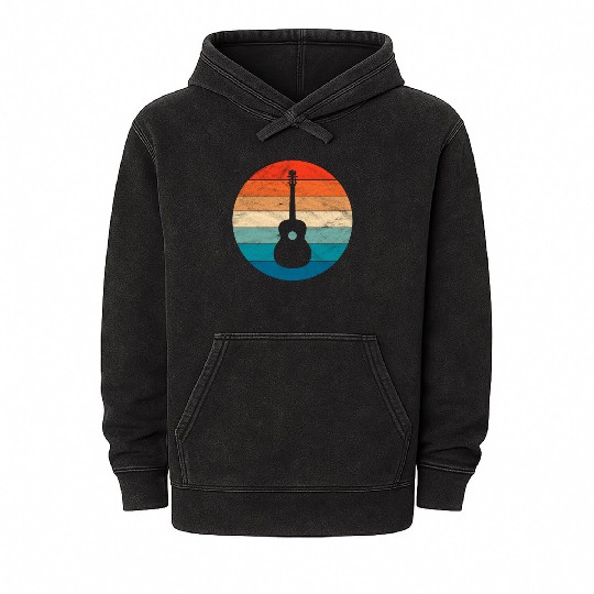 Acoustic Guitar Mineral Wash Hoodies