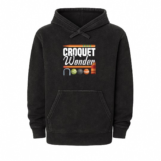 Croquet Mallet Croquet Club Croquet Player Croquet Mineral Wash Hoodies