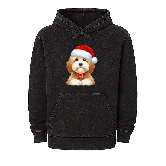 CockaPoo The Santa Claus Mineral Wash Hoodies