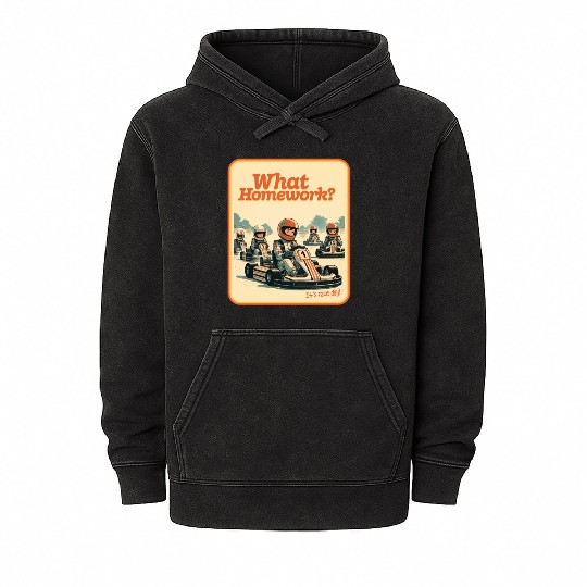 What Homework? It’s Race Day! Mineral Wash Hoodies
