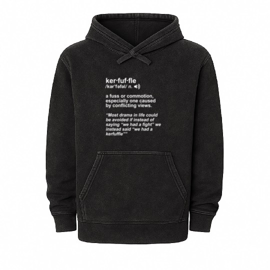 Weird Words Kerfuffle Geek Mineral Wash Hoodies