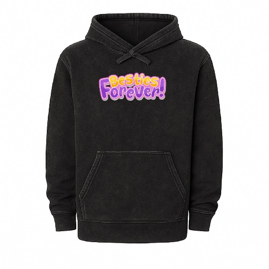 Besties Forever Mineral Wash Hoodies
