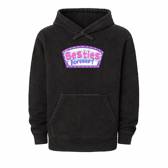Besties Forever Mineral Wash Hoodies