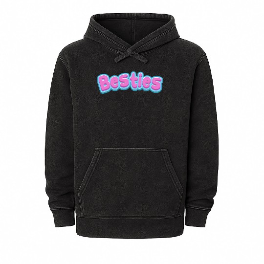 Besties Mineral Wash Hoodies