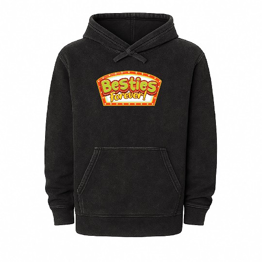 Besties Forever Mineral Wash Hoodies