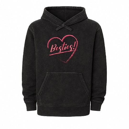 Besties Mineral Wash Hoodies