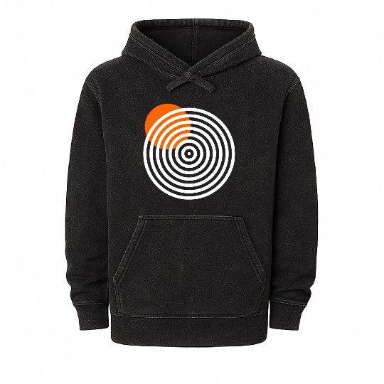 homelon orange dot invert Mineral Wash Hoodies