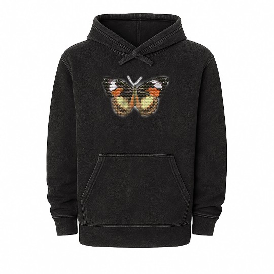 Beauty butterfly love and peace Mineral Wash Hoodies