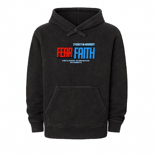 Faith Over Fear Mineral Wash Hoodies