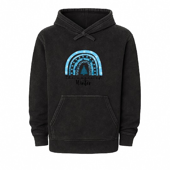 The Magic of Winter - Christmas Season Mineral Wash Hoodies