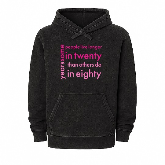 doctor who quotes ,some people live longer in twen Mineral Wash Hoodies