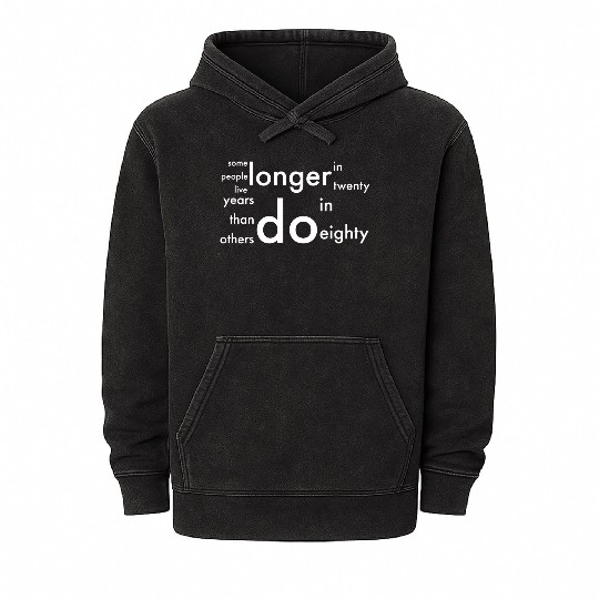 doctor who quotes ,some people live longer Mineral Wash Hoodies