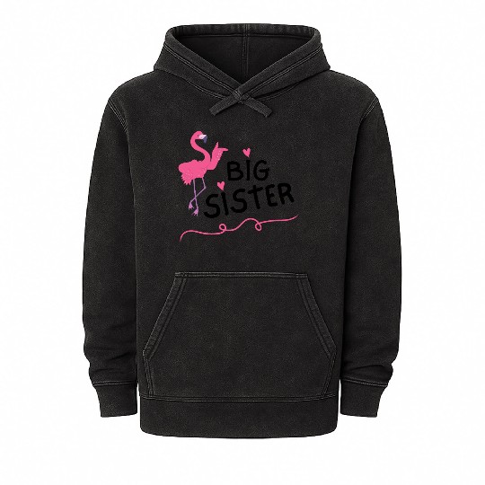 Big Sister Little Brother Matching Outfits Toddler Mineral Wash Hoodies