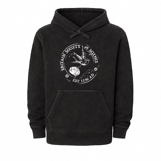 Holy Grail - Britain Society of Science Mineral Wash Hoodies