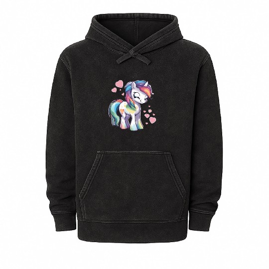 Valentine Pony Mineral Wash Hoodies