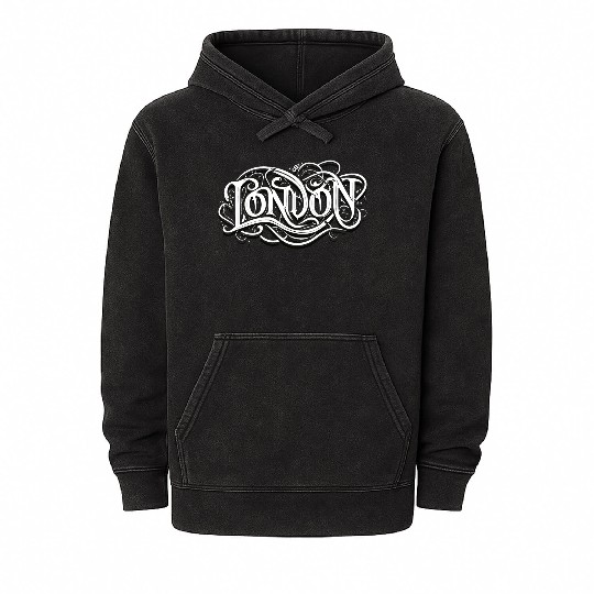 London Metalheads - London Metal Music Headbanger Mineral Wash Hoodies