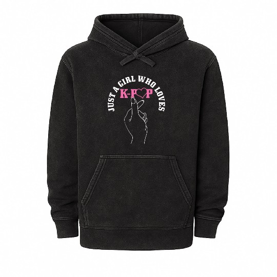 K-Pop Fan Gift Korean Pop Music Mineral Wash Hoodies