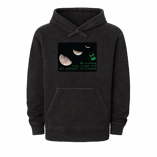 Be Curious, Take a Closer Look at the Moon Mineral Wash Hoodies
