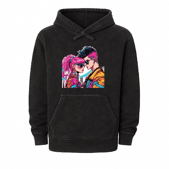 Y2K Fashion Mineral Wash Hoodies