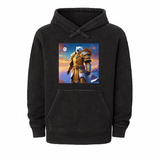 King Polar Bear Mineral Wash Hoodies