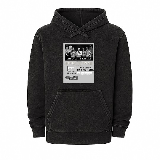 Wrestling Wremembered back Mineral Wash Hoodies