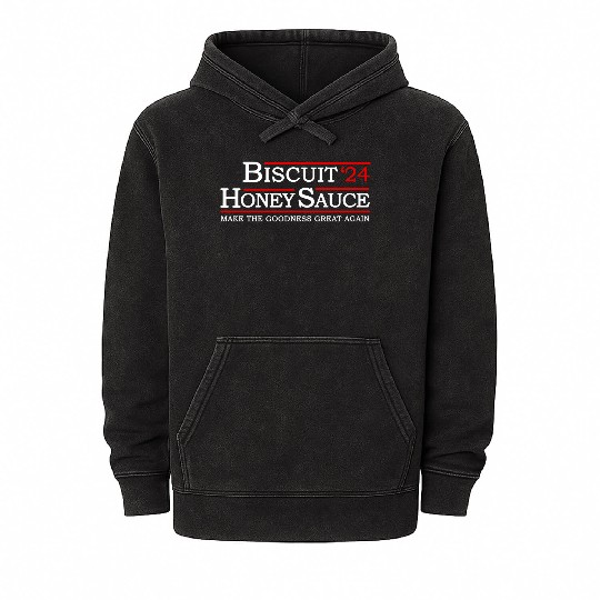 Biscuit and Honey Sauce 2024 Election Mineral Wash Hoodies
